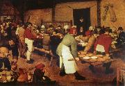 Pieter Bruegel Farmer wedding oil
